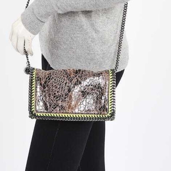 Stella McCartney Falabella Python Crossover Clutch - Picture 5 of 5